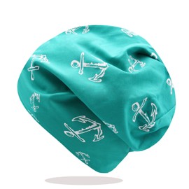 Glamexx24 Long Classic Beanie Hat: Men Women Cycling Hat Winter Hat Unisex Cotton Hat for Spring, Summer, Autumn and Winter, Petrol Blue