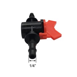BesNPT 1/4" Drip Irrigation Valve Fits 1/4" Drip Tubing In-Line Shut Off Switch Barbed Valve for Garden Lawn Irrigation Sprinkler System (Pack of 8)
