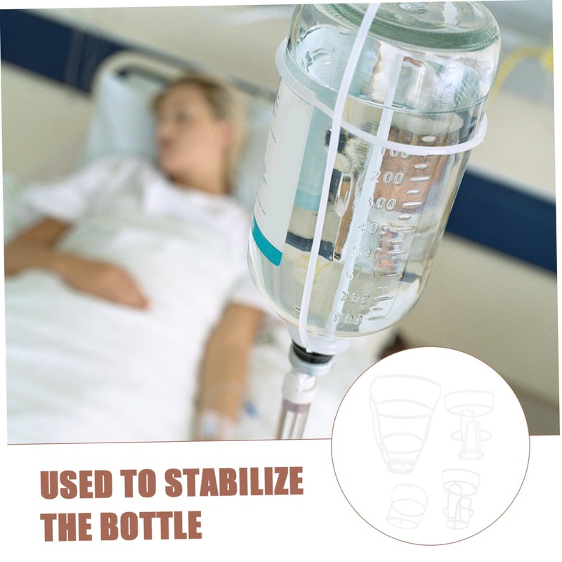 Mikinona 20Pcs Professional Infusion Bottle Nets for Iv Drip Stand