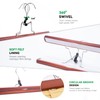 Nature Smile Wooden Pants Skirt Hangers, Smooth Finish Solid Wood