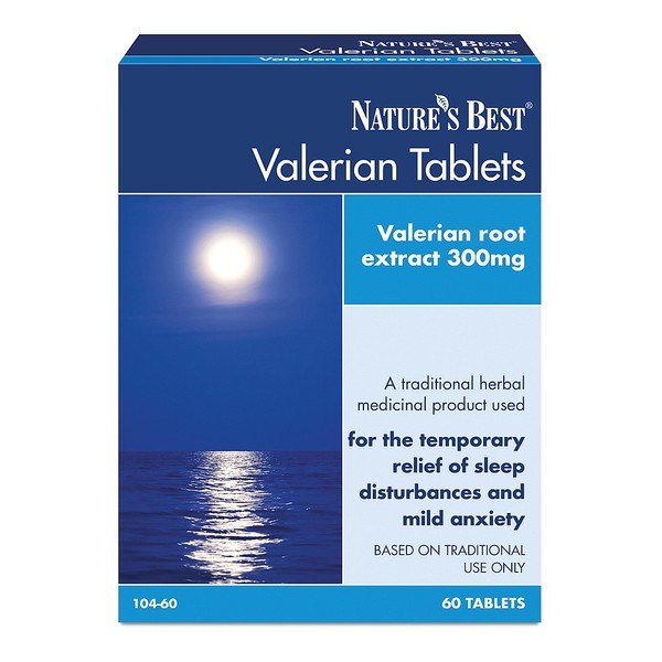 Natures Best Valerian, For The Relief Of Sleep Disturbances & Mild Anxiety, 60 TABLETS