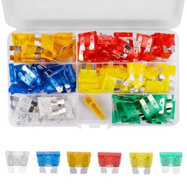 YUNPINGCAR Assorted Auto Car Truck Standard Blade Fuse Assortment 5A 10A 15A 20A 25A 30A for Car Truck RV Automotive Motor 120PCS (Standard Blade Fuse)