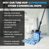 Large Microfiber Tube Mop with Stainless Steel Handle | Microfiber