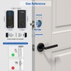 Amzloc Smart Door Lock,Fingerprint Keyless Entry Door Lock,Bluetooth App Control,Touchscreen