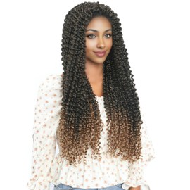 LOHXINHAIR 24 Inch 7 Packs Passion Twist Hair Water Wave Crochet Hair Pre Looped Bohemian Braids for Black Women