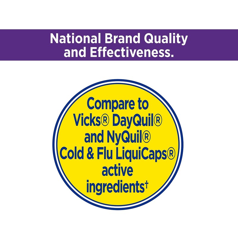 Equate Daytime & Nighttime Cold & Flu Multi-Symptom Relief, 48