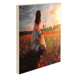 Da Vinci Pro Ultra Smooth Wood Canvas Gesso Board - 3/4" Deep, 10x10" Pack of 6 Single White Acrylic Polymer Gesso Panels for Painting Fine Portraits and Ultra Fine Detail Illustrations and Artwork