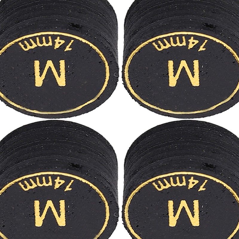 6pcs Pool Cue Tips Professional Multi Layers Billiard Pool Cue