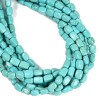 Blue Turquoise Irregular Rectangle Cube Beads Size 6x9mm 15.5'' Strand