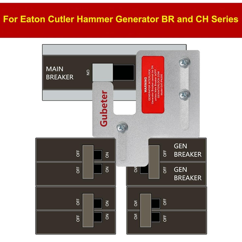 Generator Interlock Kit Compatible with Eaton Cutler Hammer Generator BR
