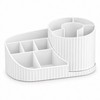 360° Rotating Makeup Organizer for Vanity – Multi-Compartment Cosmetic Storage