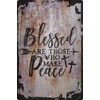 Wall Art Tin Sign Blessed Are Those Who Make Peace