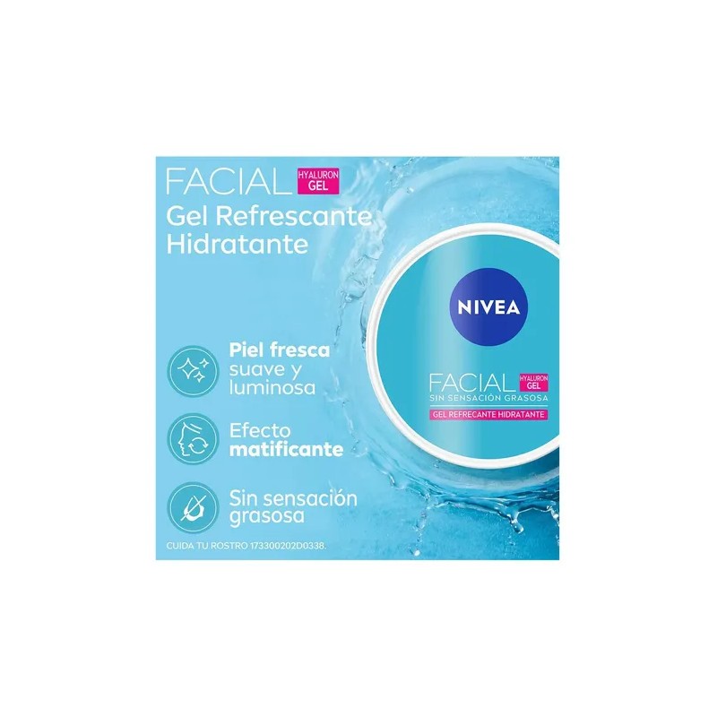 Gel Facial Nivea Cuidado Facial Con Ácido Hialurónico 100ml