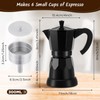 Lemosae Coffee Pot 6 Cup Electric Espresso Coffee Maker Italian