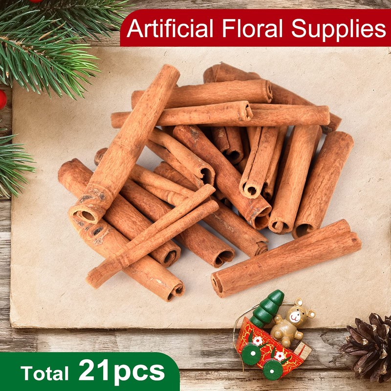 CHRORINE 21 Pcs Cinnamon Sticks for Wreath Making Supplies DIY
