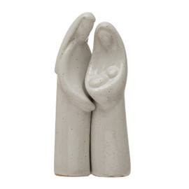 Stoneware Holy Family, Set of 2