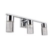 allen + roth Dunwynn 3-Light Chrome Modern/Contemporary Vanity Light