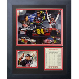 Legends Never Die "Jeff Gordon" Framed Photo Collage, 11 x 14-Inch Black