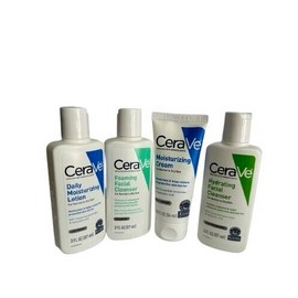 CeraVe Travel Size Skin Care Set | Moisturizing Cream, Lotion,  2 Diff Face Wash