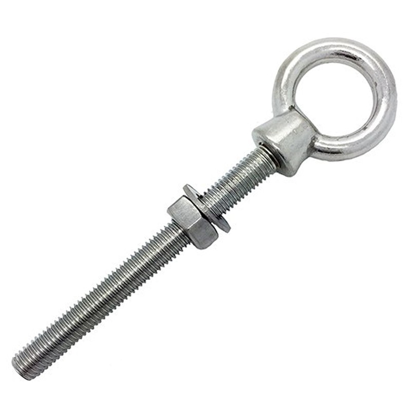 M6 x 80mm Lifting Long Eye Bolt Longshank with Full