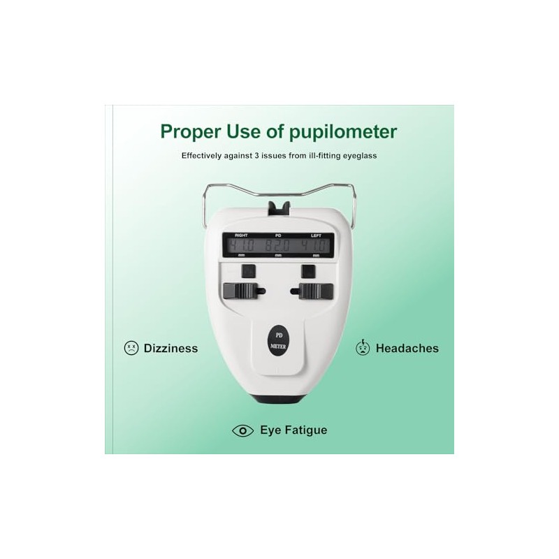 Medidor de distancia pupilar digital óptico LED Pd Meter Pupilómetro