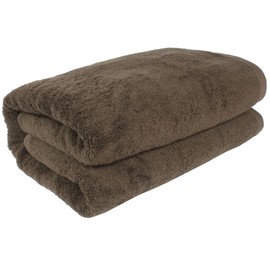 SALBAKOS - Premium Turkish Jumbo Bath Sheet, 100% Turkish Cotton, Absorbent & Ultra Comfy Bath Towel Sheets for Hotel & Spa | 40"x80" (Chocolate)
