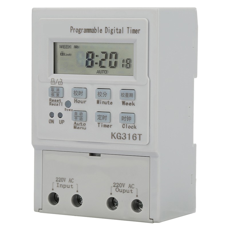 Mini AC 220V 1W 30A Digital Timer Switch Programmable Control