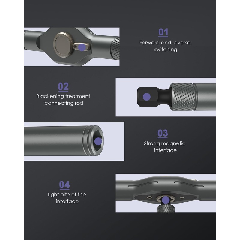 OQIMAX 42 in 1 Magnetic Screwdriver Set, Multi Ratchet Screwdrivers