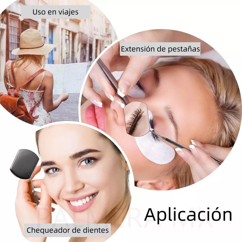 PALMERA MX Espejos Grandes Para Extensiones De Pestañas O Dental