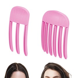 Volume Clip, Volume Clips Hair - Traceless Hair Root Clips for Voluminous Hair & Fluffy Bangs for Long and Short Durable Heatless Styling (Pink, Pack of 2)