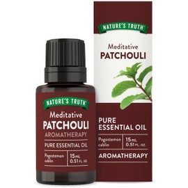 Nature's Truth Patchouli Essential Oil | 15 mL | for Aromatherapy, Diffuser, and Massage | Pure Plant Based, Non-GMO & Gluten Free