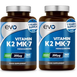 EVO NUTRITION Vitamin K2 MK-7 200mcg Vegan Tablets EVO NUTRITION Vitamin K2 MK-7 200mcg Vegan Tablets, 2, 365 Tablets / EVO NUTRITION Vitamin K2 MK-7 200mcg Vegan Tablets 에보뉴트리션 비타민 K2 MK-7 200mcg 비건 타블렛, 2개, 365정