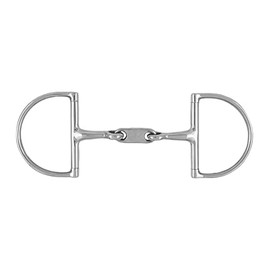 Korsteel Stainless Steel Dr Bristol Hunter Dee Ring Snaffle Bit, 4.75"