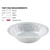Durable Packaging 4-3/8" Aluminum Foil Tart Pan - Disposable Mini-Pie