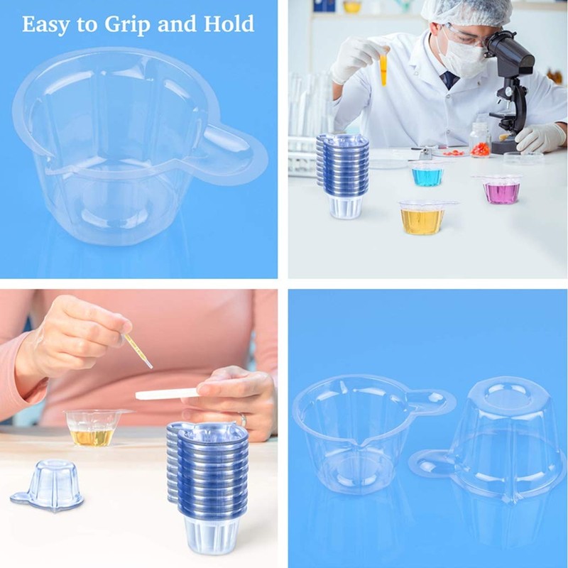 200 Pcs Plastic Disposable Urine Collection Cups Plastic Urine Specimen