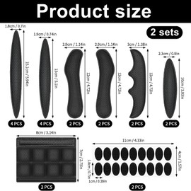 Selev Set Fodera Casco Bici - 2 Kit Imbottitura Spugna con Gancio e Anello, Compatibile con Caschi Ciclismo e Bici Elettriche