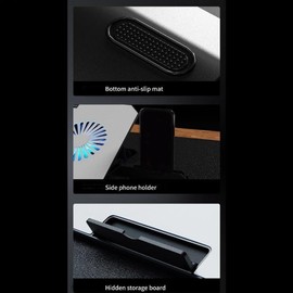 Aswalling Laptop Cooling Pad with 2 Quiet Fans Notebook Holder for Efficient Heat Dissipation Suitable for 12 to 17Inch Laptop