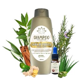 Dúo Anti-caída De Cabello Orgánico Ozonizado Con Aloe Vera y Romero Ayuda a Reducir la Caída del Cabello y Estimula el Crecimiento Capilar (Shampoo y Aceite Capilar)
