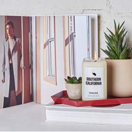 Homesick Premium Scented Candle, Southern California - Scents of Orange, Lemon, Rose, 13.75 oz, 60-80 Hour Burn, Natural Soy Blend Candle Home Decor, Relaxing Aromatherapy Candle