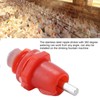 QANYEGN 100Pcs Poultry Screw Style Nippler Waterer, Chicken Nippler Drinker