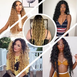 28 30 32 Inch Honey Blonde Human Hair Ombre Bundles 1b27 Kinky Curly Two Tone Black and Blonde Brazilian Remy Hair Extension For Black Women 3 Bundle