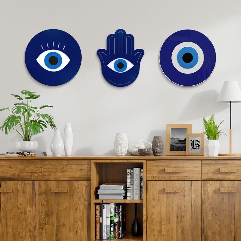 Evil Eye - Size: 19x19, EVIL EYE: Blue