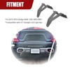 WSays 22" Front Hidden Lower Bumper Light Bar Mounting Brackets