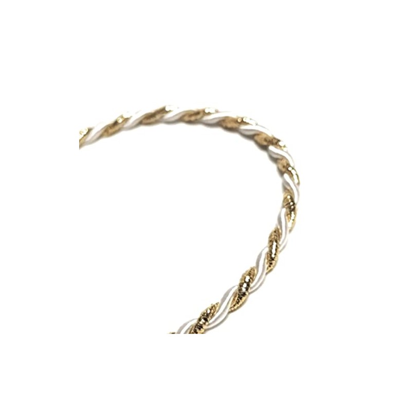s.dekoda Cord 15 m x 4 mm Two-Tone White Gold