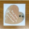Dogs Leave Pawprints Heart-shaped Novelty Coaster - Unique Gift for