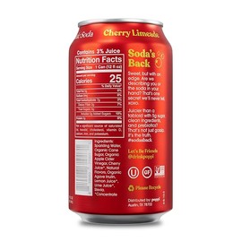 Poppi Sparkling Prebiotic Soda Beverage with Apple Cider Vinegar, Seltzer Water and Fruit Juice, Cherry Limeade Flavor, 12 oz, Pack of 12, Packaging May Vary 