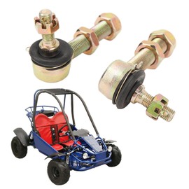 Aramox ATV Go Kart M10 M14 Steel Alloy 2Pcs Tie Rod Ball Joint