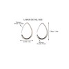 ROSA.H Unique And Simple, Anti Allergen Hypoallergenic Tear Drop Hoop