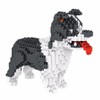 Atomic Building Border Collie dog. Figure to assemble with nanoblocks.