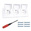 BouGPeng 3-Way Socket Flush-Mounted 16 A 250 V Flush-Mounted Protective